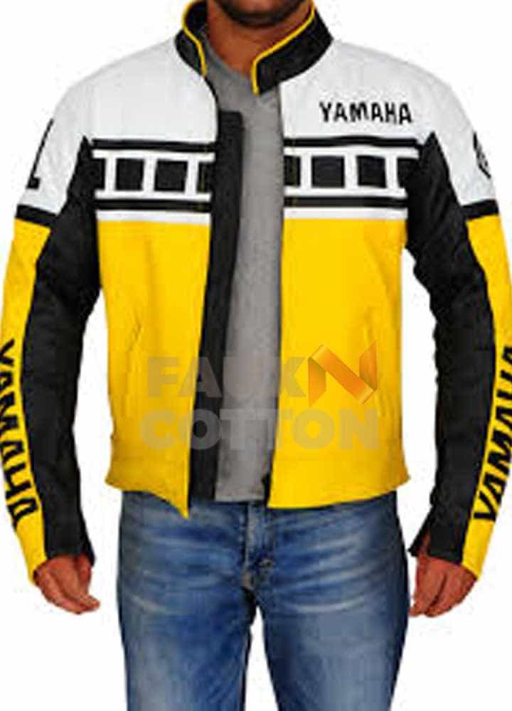 Yamaha Yellow Leather Jacket